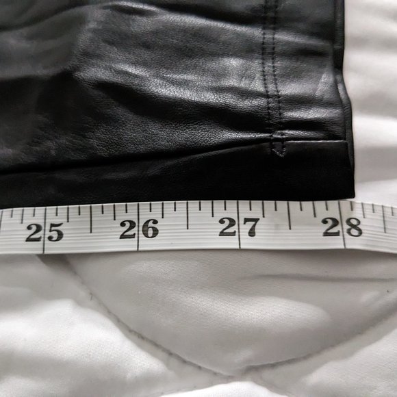J Crew Vegan Faux Leather Pants Women's XXL Black Pull On NWT - Picture 12 of 16